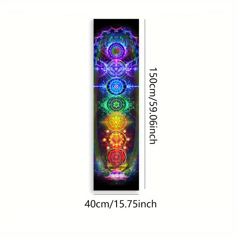7 CHAKRAS Vertical Tapestry I.