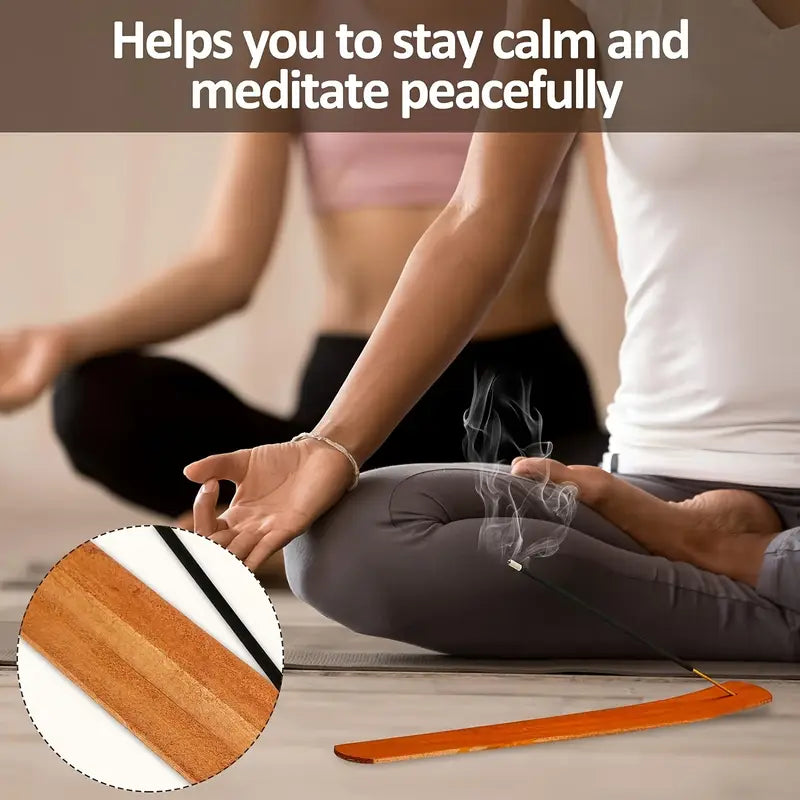 Natural Incense Holder Made of Pine Wood