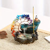 Colorful Crystal Curved Incense Burner